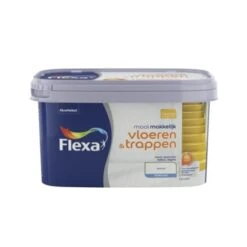 Flexa Mooi Makkelijk Vloeren&trappen Wit Zijdeglans 2,5 Liter -Muurverf Voor Thuis 123 972
