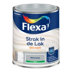 Strak In De Lak Voor Binnen Betongrijs mat 750 Ml 6 Strak In De Lak Voor Binnen Betongrijs mat 750 Ml -Muurverf Voor Thuis 123 976