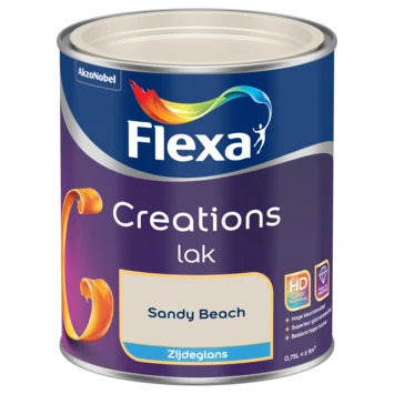 Flexa Creations Lak Sandy Beach Zijdeglans 750 Ml 4 Flexa Creations Lak Sandy Beach Zijdeglans 750 Ml - Afbeelding 2