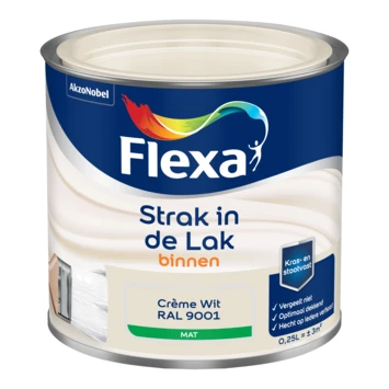 Strak In De Lak Voor Creme Wit/RAL 9001 mat 250 Ml 4 Strak In De Lak Voor Creme Wit/RAL 9001 mat 250 Ml - Afbeelding 2